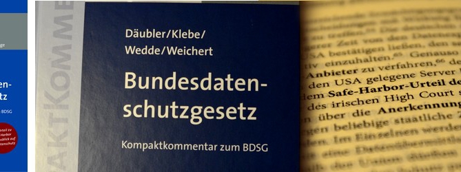 Däubler/Klebe/Wedde/Weichert, BDSG Kompaktkommentar, 5. Auflage 2016